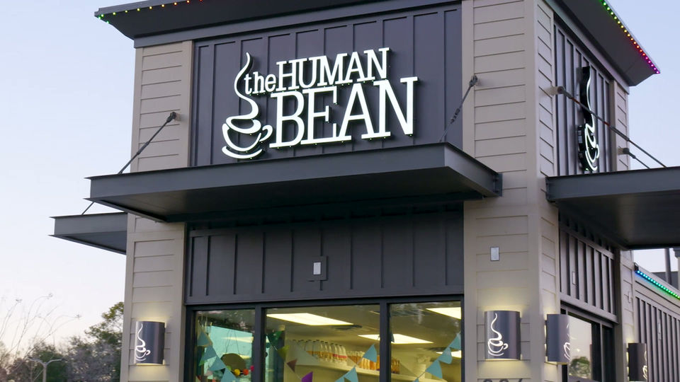 The Human Bean Ribbon Cutting